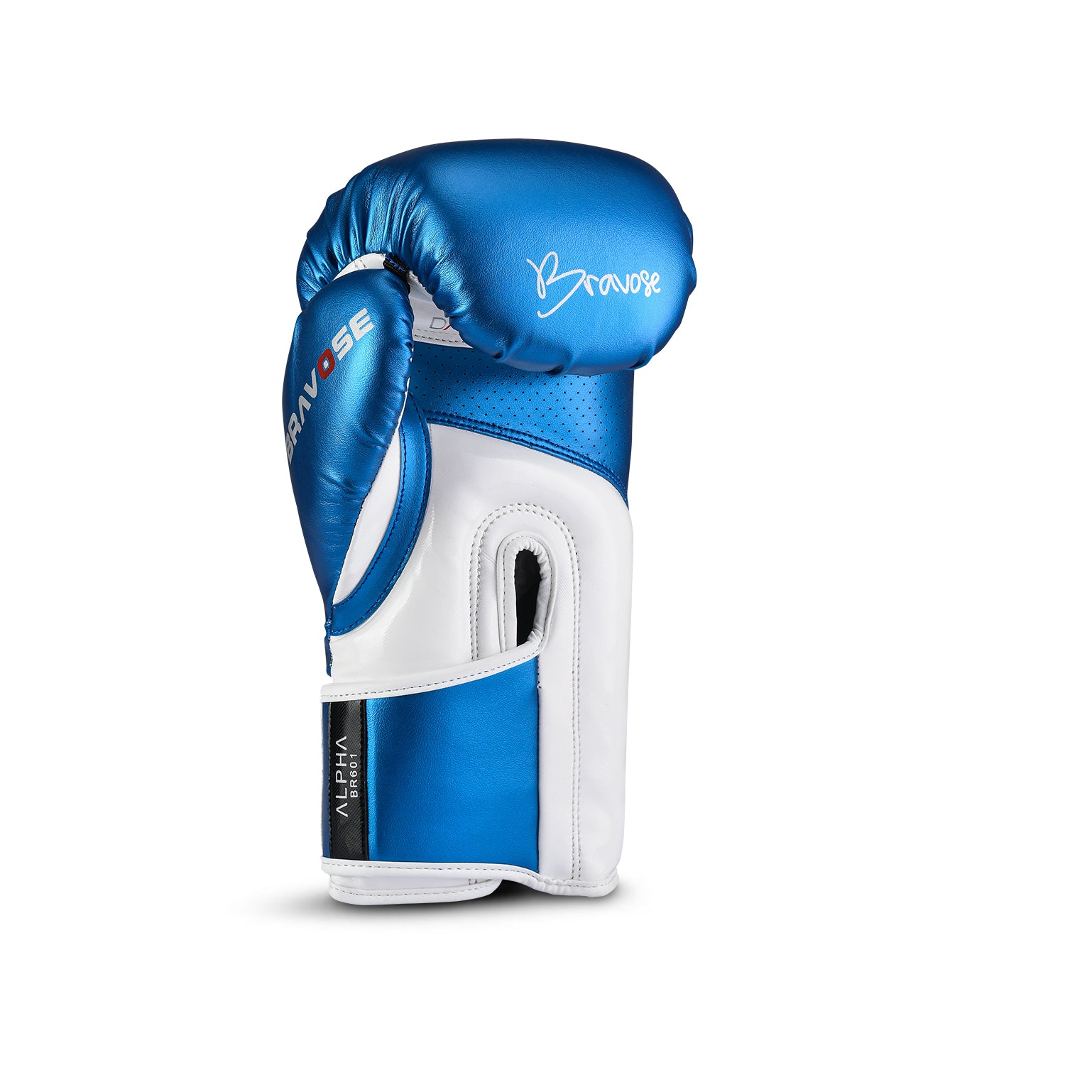 Alpha Metallic Blue Boxing Gloves Strike with Style