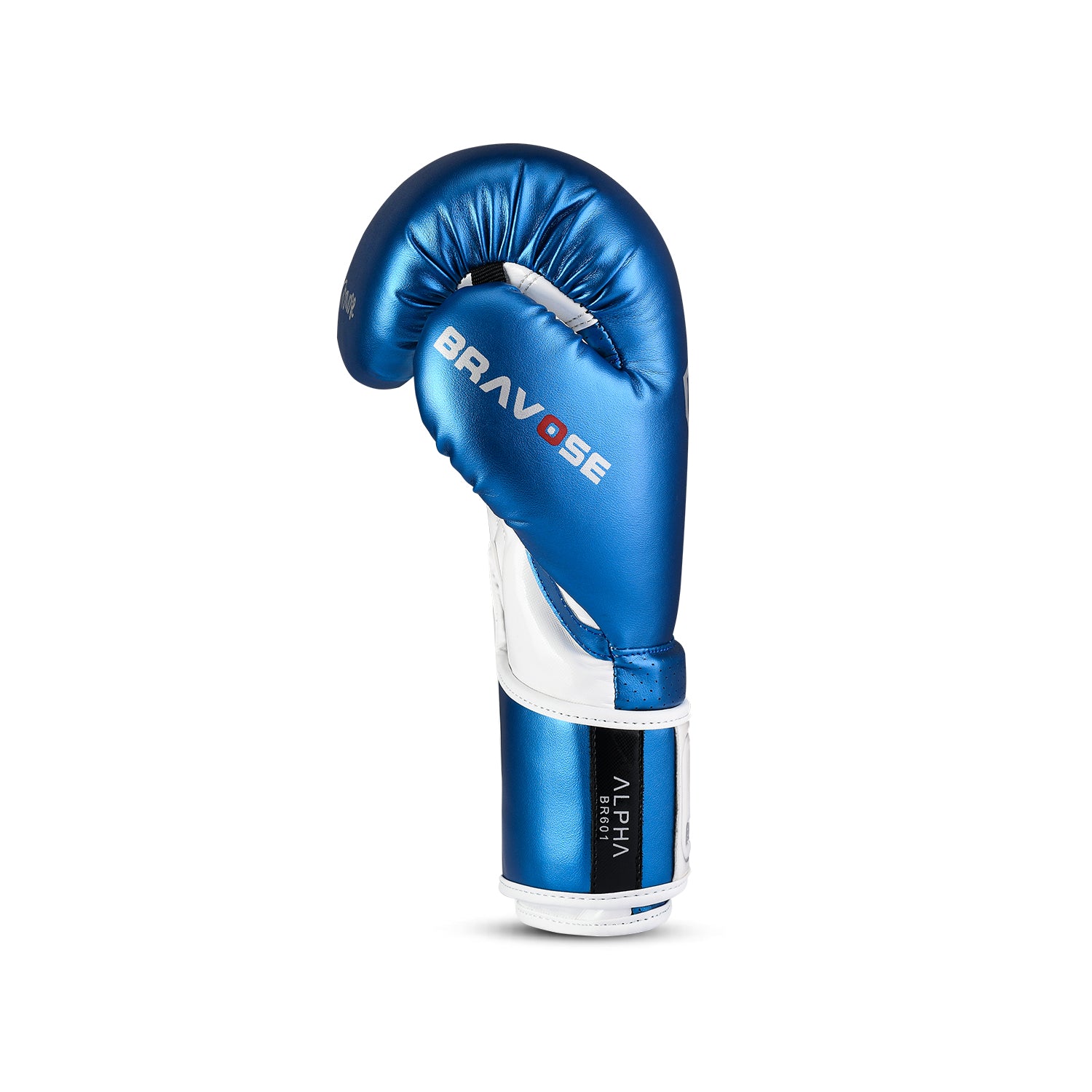GRIT BOXING GLOVE METALLIC LEATHER BULE