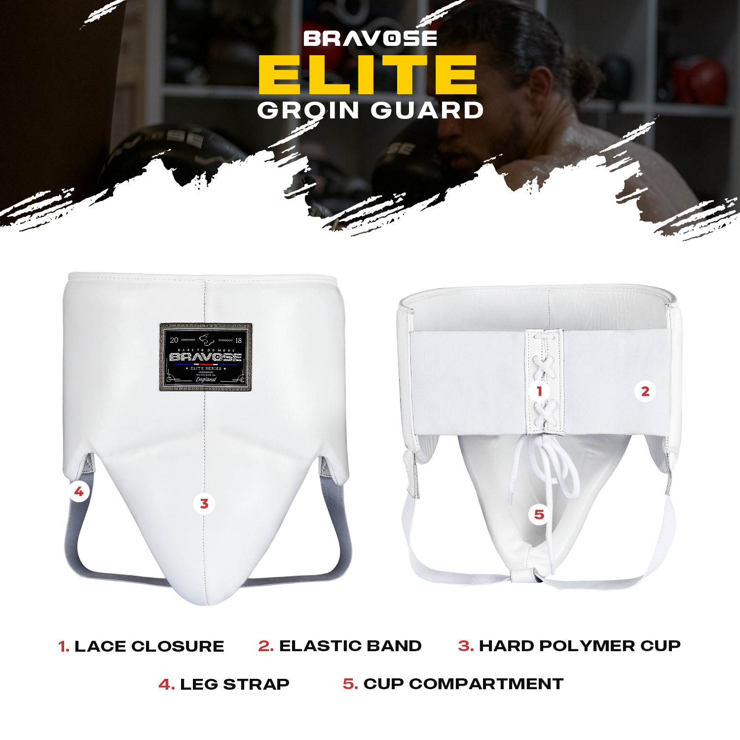 Elite Pro 2.0 Leather Groin Guard